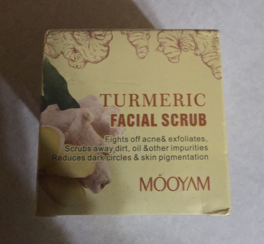Mooyam Turmeric Facial Scrub – Brightening Yellow Exfoliant